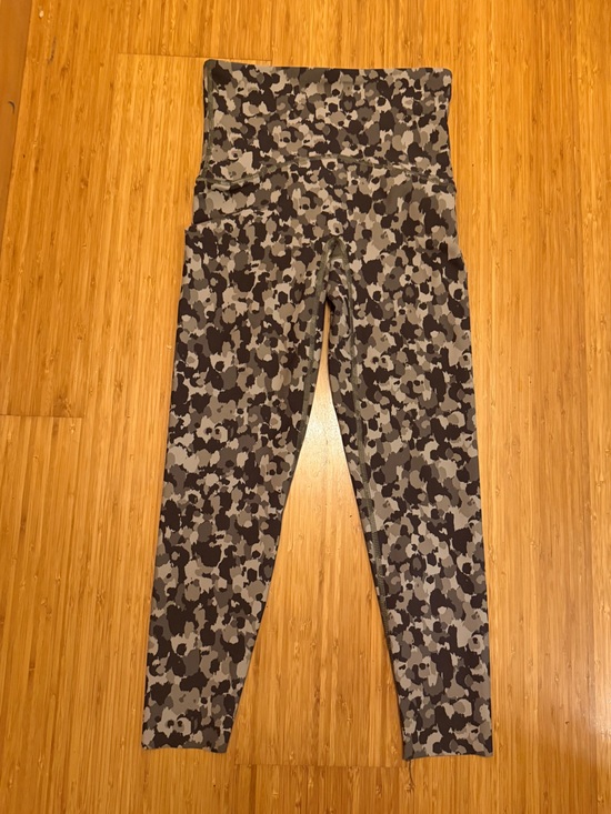 SPANX Pants - SPANX Booty Boost Active 7/8 Leggings Brushed Collage Camo Raw Hem NWOT